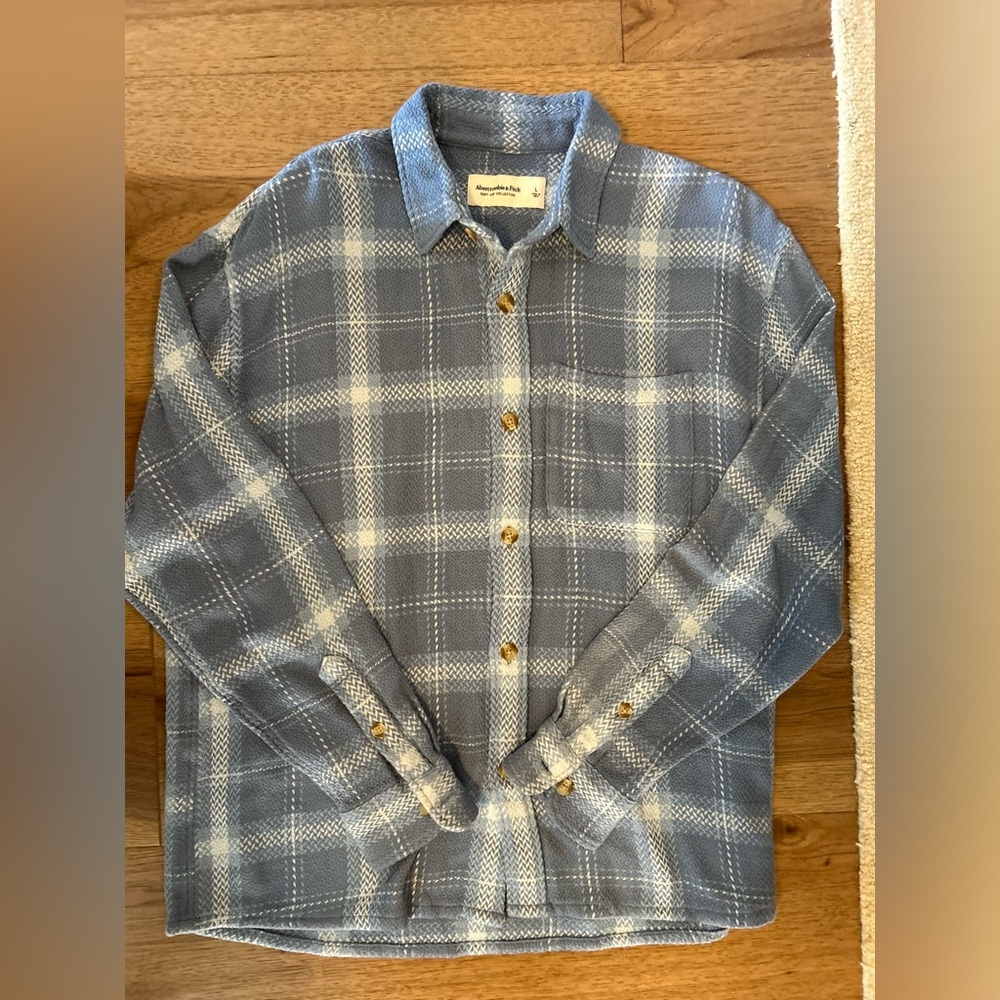 Abercrombie and fitch flannel, size large